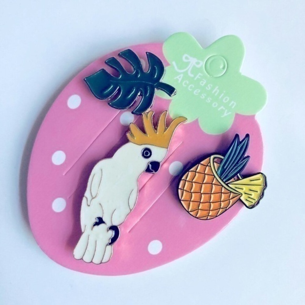 🍒 5/$25 🍒 Enamel Pins Tropical Bundle